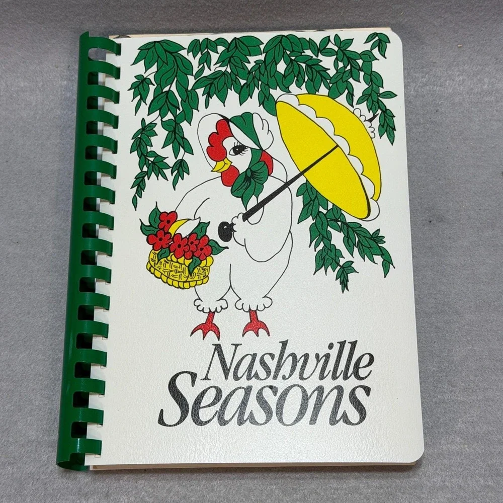 Vintage 1984 Nashville Seasons Junior League Tennessee Cookbook 20th Anniv